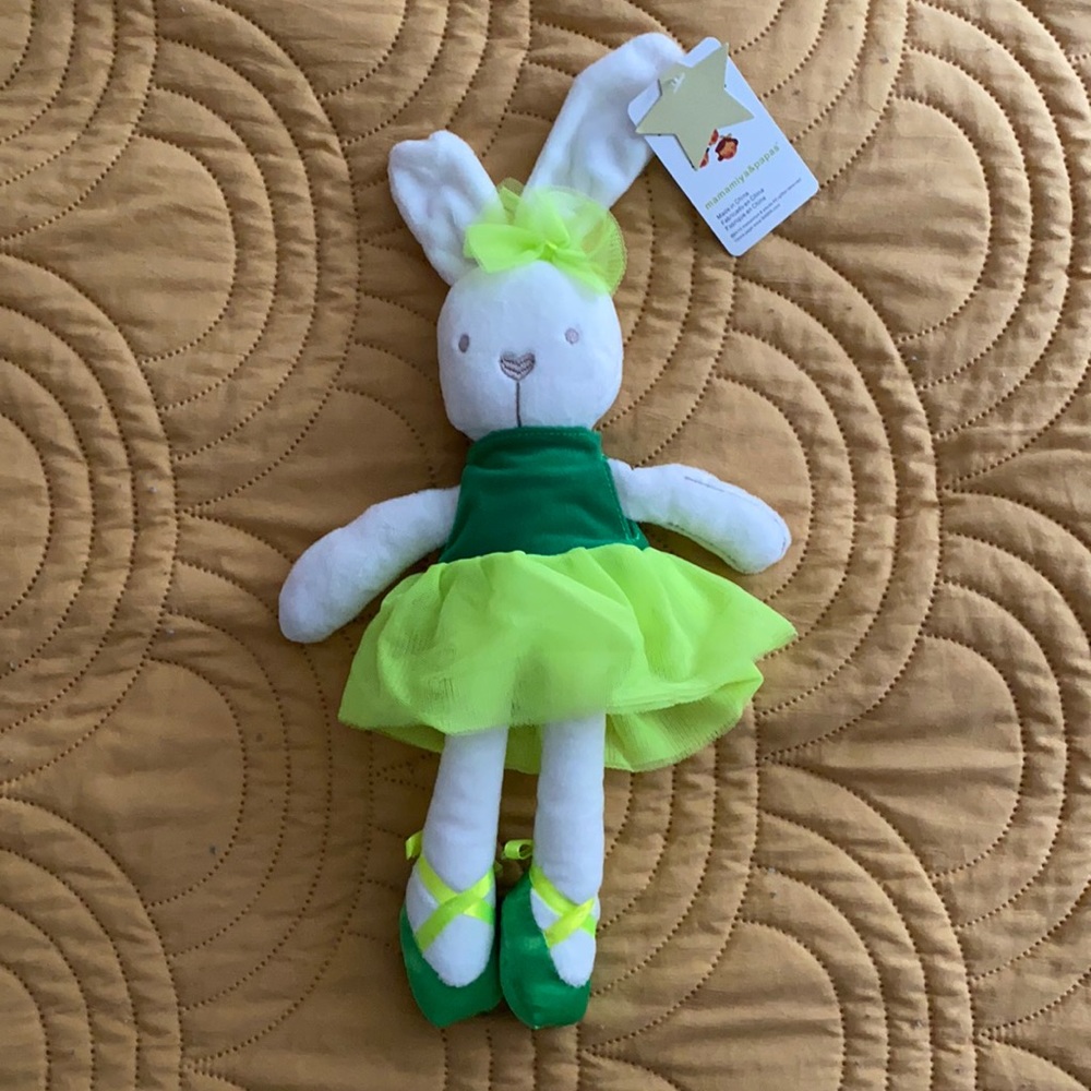 Floppy Ear Bunny Ballerina -Green